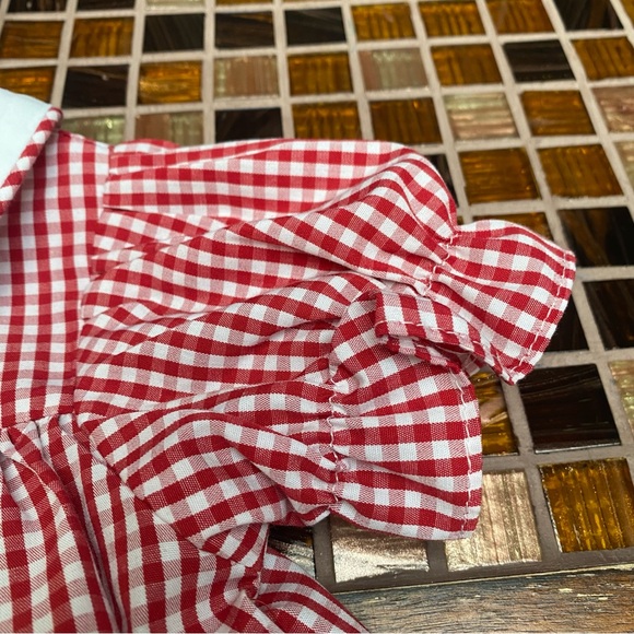 Stitchy Fish Embroidered Mini Mouse Gingham Dress - Picture 5 of 8